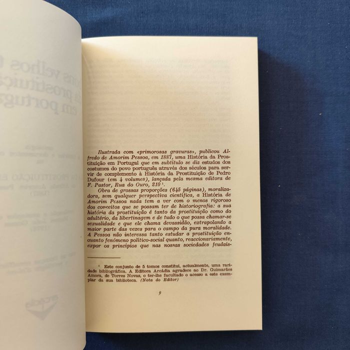 Alfredo Amorim Pessoa - Bons velhos tempos da prostituição em Portugal