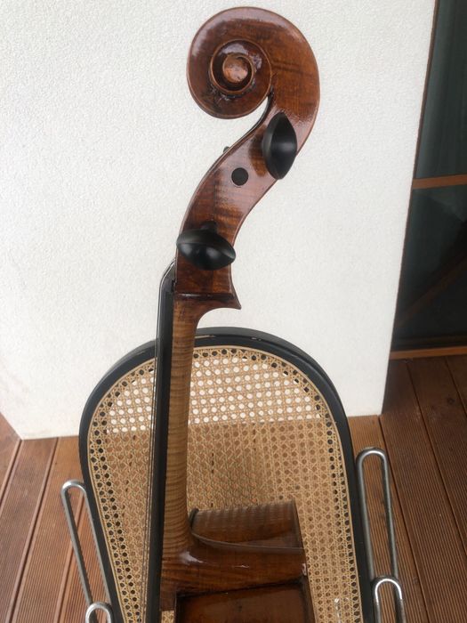 Piękna wiolonczela francuska , sygnowana , 1840r , certyfikat