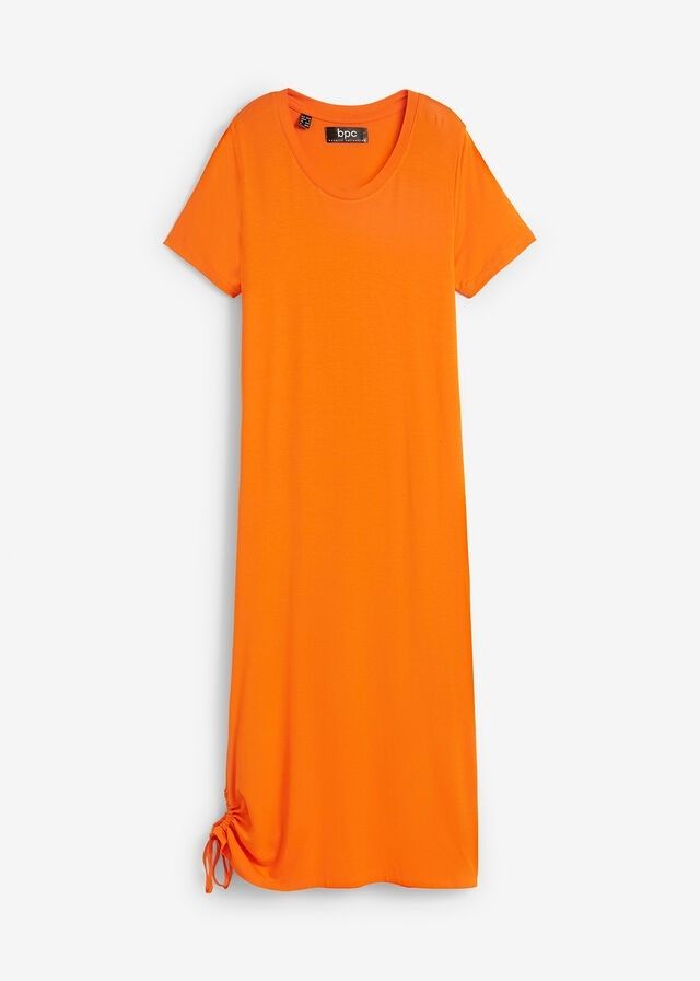 B.P.C sukienka midi shirtowa pomarańczowa z kieszeniami r.40/42