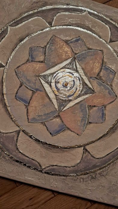 Obraz malowany akrylami "Lotus"