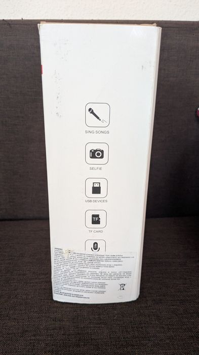 Mikrofon do Karaoke Bluetooth WS-858 Głośnik | Różowe Złoto