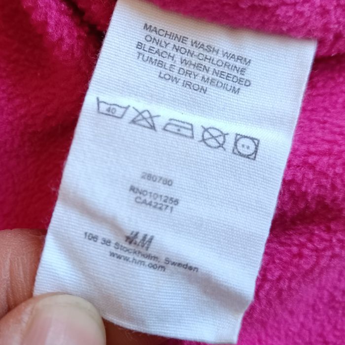 Ciepła i Urocza Kurteczka Zimowa H&M w Kwiaty - Rozmiar 62