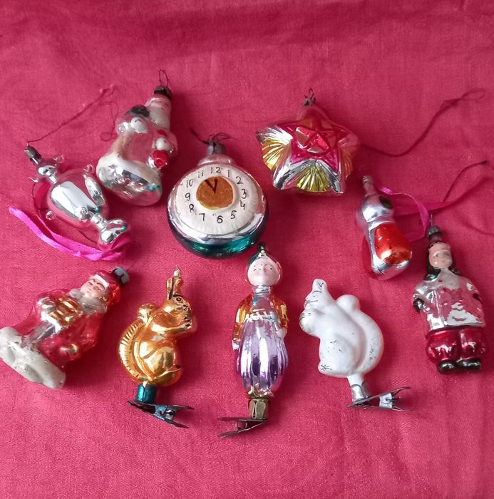 Новогодние игрушки  СССР 50-70 гг.