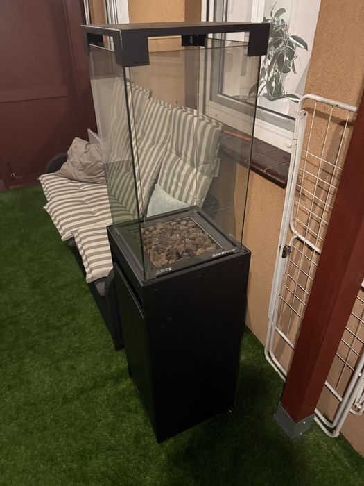 Kominek ogrzewacz ogrodowy stojacy gazowy smartkominki