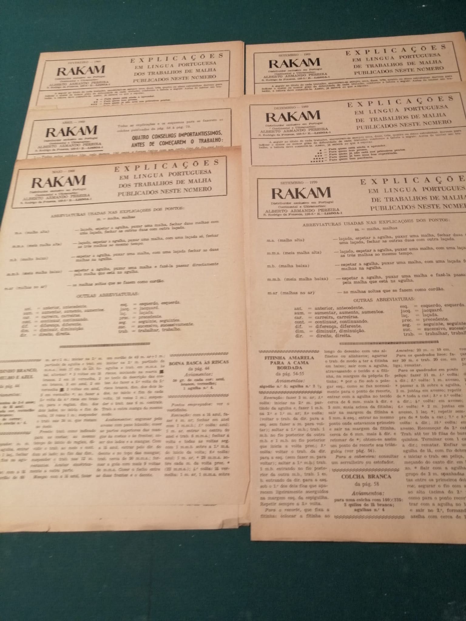 Revistas Rakam 1969/70 (Vol. II)