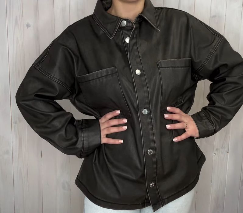 Куртка /рубашка кожзам р.М