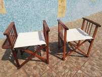 2 Cadeiras de Esplanada Piscina Jardim