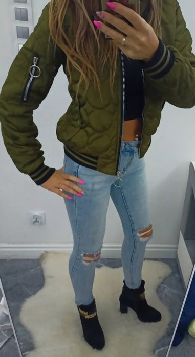 Kurtka przejściowa wiosenno  jesienna rozmiar S 36 damska bomberka