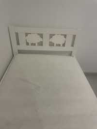 Łóżko dziecięce rama łóżka 70x160 z barierką i materacem