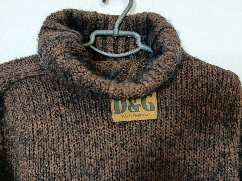 Вінтажний светр-гольф D&G Dolce & Gabbana (оригінал, Iталія, Ittierre)