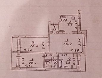 3-х комнатная квартира 76 м.кв. ул Запорожская 2 Александровский район