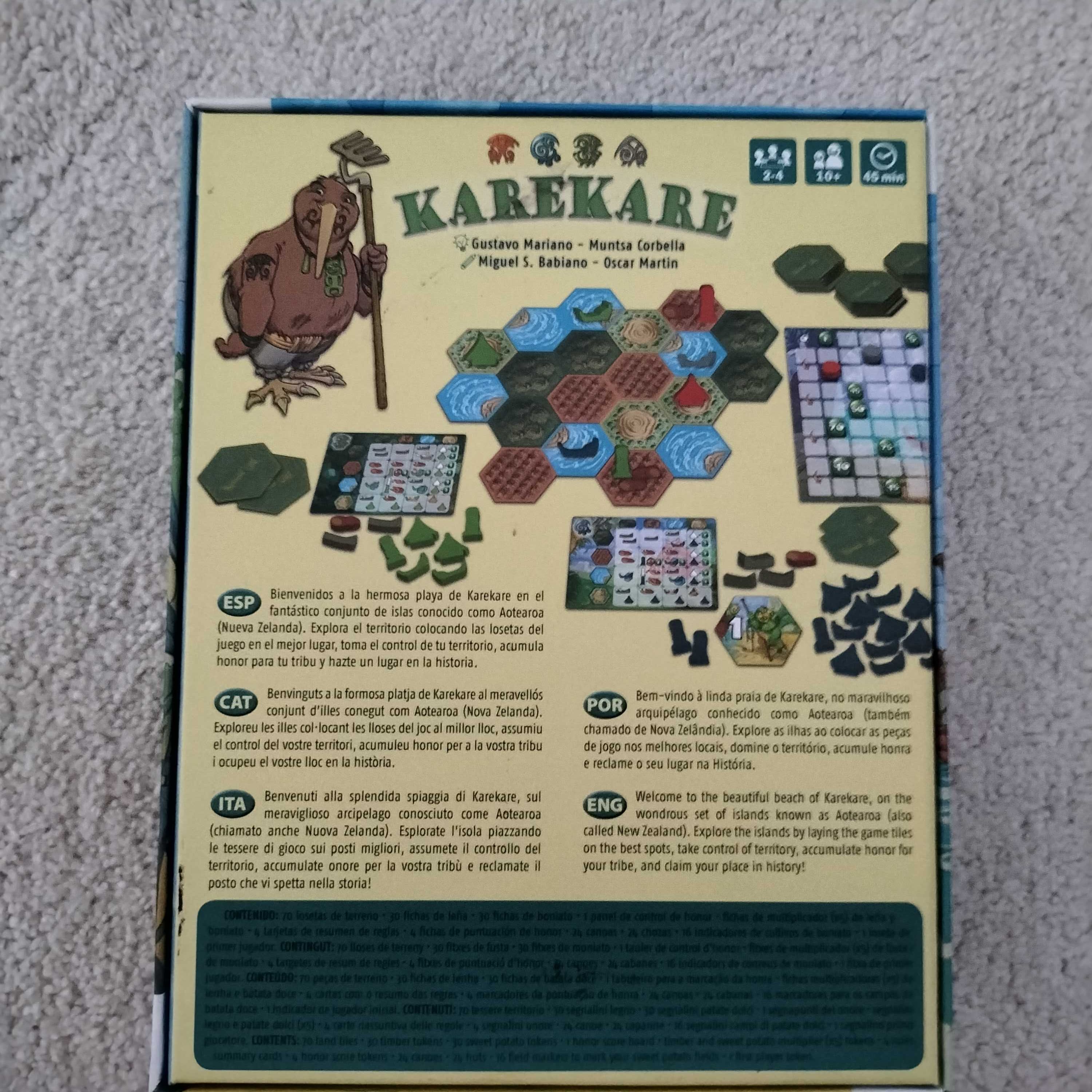 Jogo de tabuleiro "Karekare"