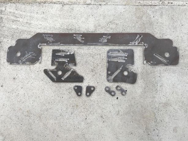 Комплект пластин для усиления заднего подрамника (балки) BMW бмв е46