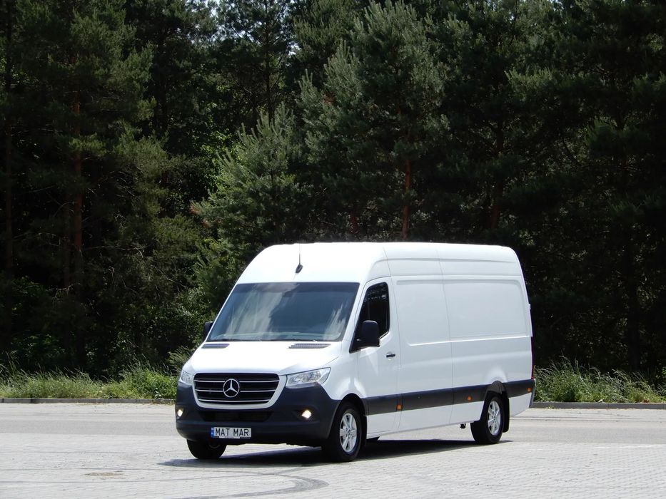 Mercedes-Benz SPRINTER 319 CDI 3.0 V6 190 KM Winda Załadowcza BÄR 600 Kg Udźwig Furgon Blaszak Maxi 4325 mm 1095 Kg Ładowności Wzmacniany Stan Jak Nowy UNIKAT MEGA OKAZJA POLECAM  100 % Bezwypadkowy ! Lakier Oryginał ! Salon PL ! I Właściciel !