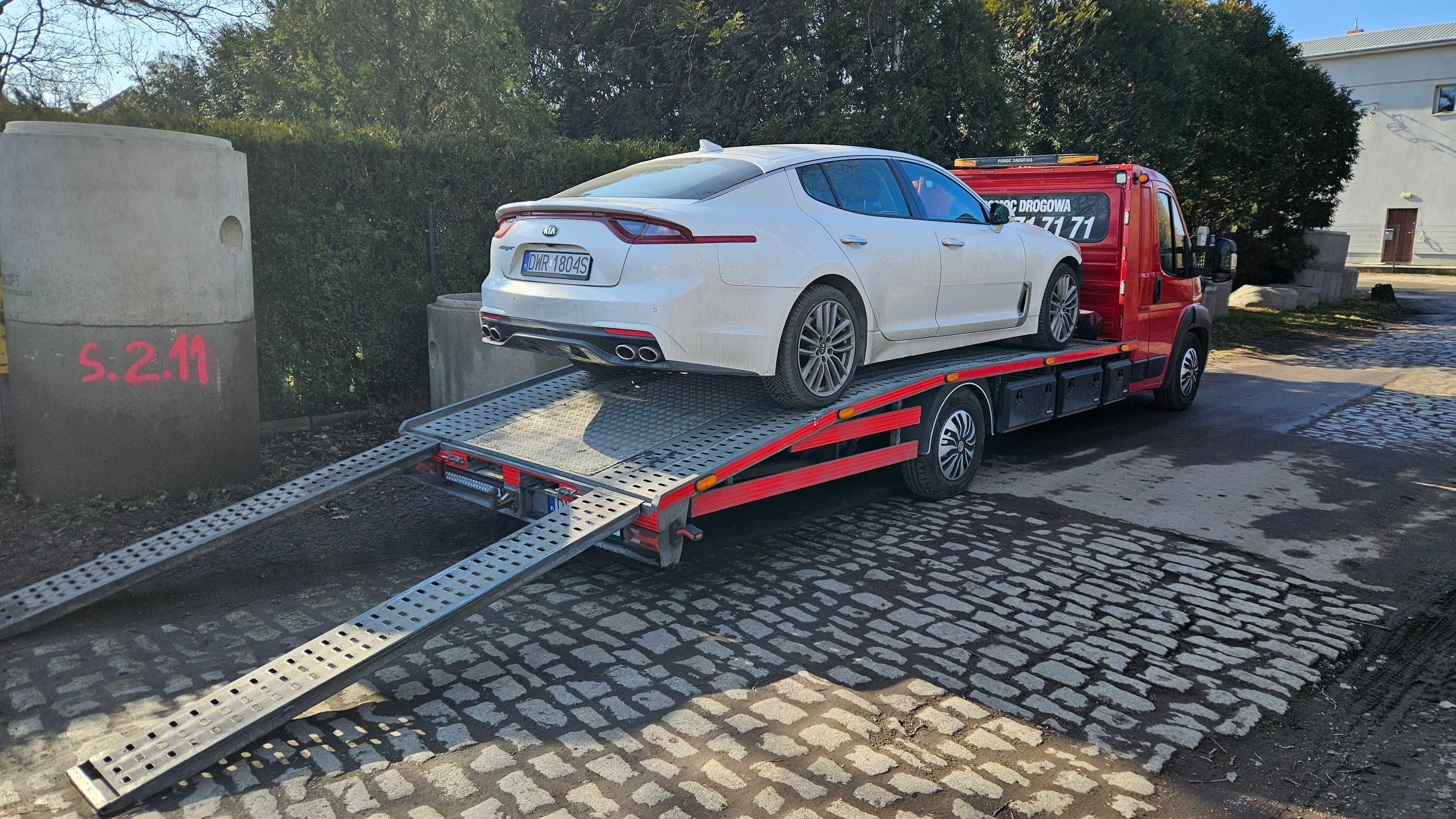 Najtańsza Pomoc Drogowa 24h Laweta Transport Aut Wrocław PL EU Tanio