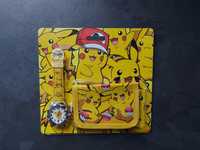 Zegarek + Portfel Pokemon Pikachu Zestaw Nowy