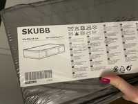 SKUBB Ikea Pojemnik na ubrania pościel szary 93 55 19 cm