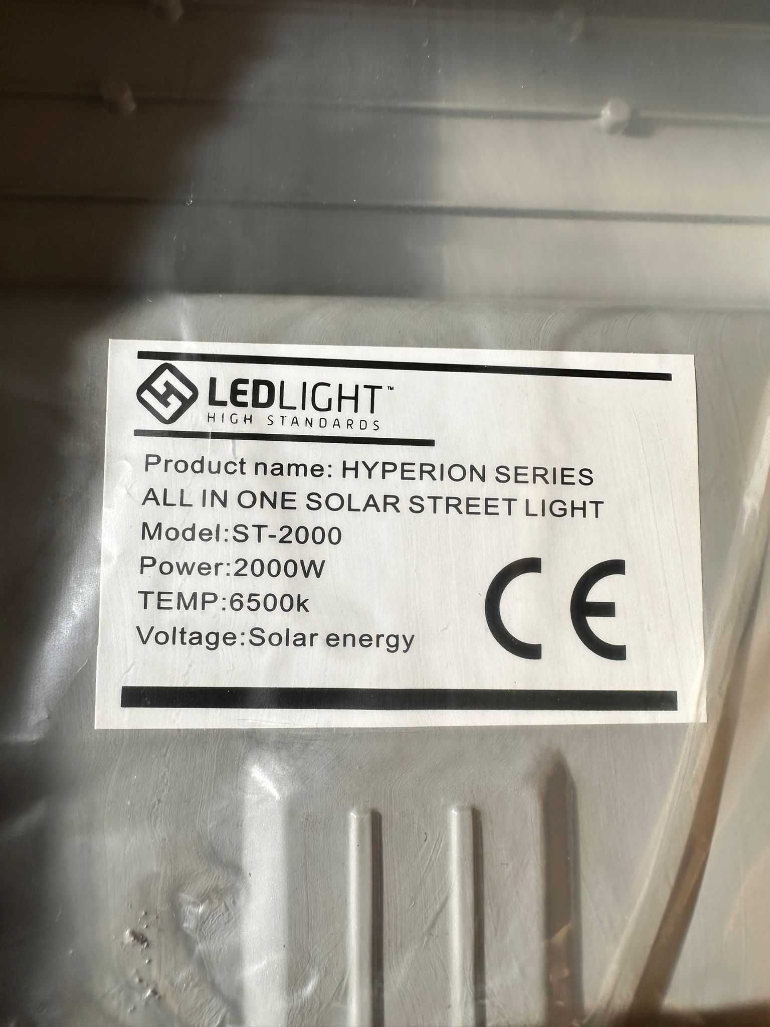 MOCNA  lampa solarna ULICZNA OGRODOWA regulowany panel LEDLIGHT 2000W