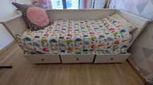 Cama IKEA Hemnes com 2 colchões