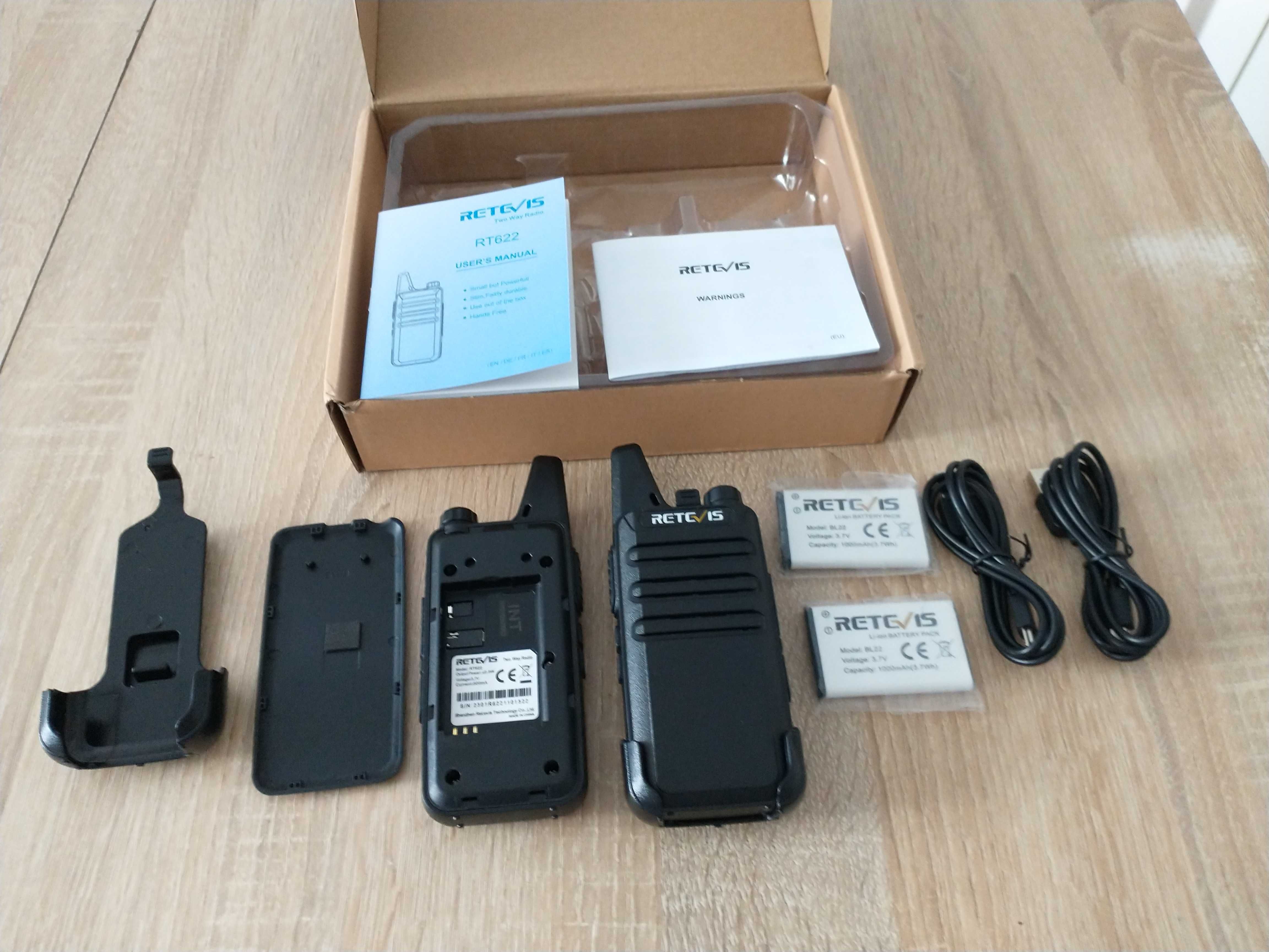 RETEVIS RT 622. Dwie sztuki Mini Walkie Talkie PMR