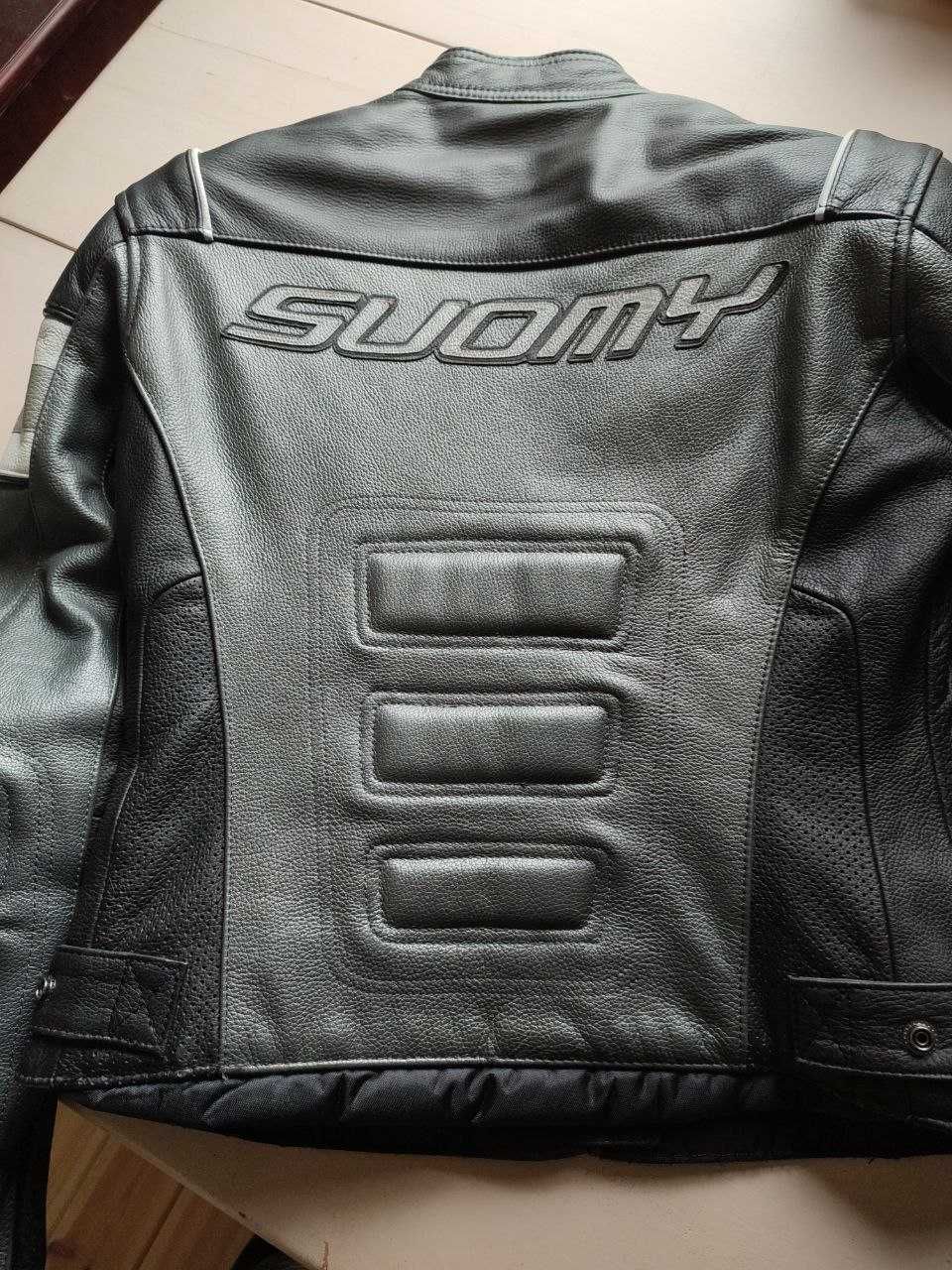 Damska skórzana kurtka motocyklowa włoskiej firmy Suomy rozm.L