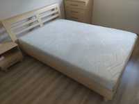 Łóżko do sypialni 140x200 z materacem, sypialnia
