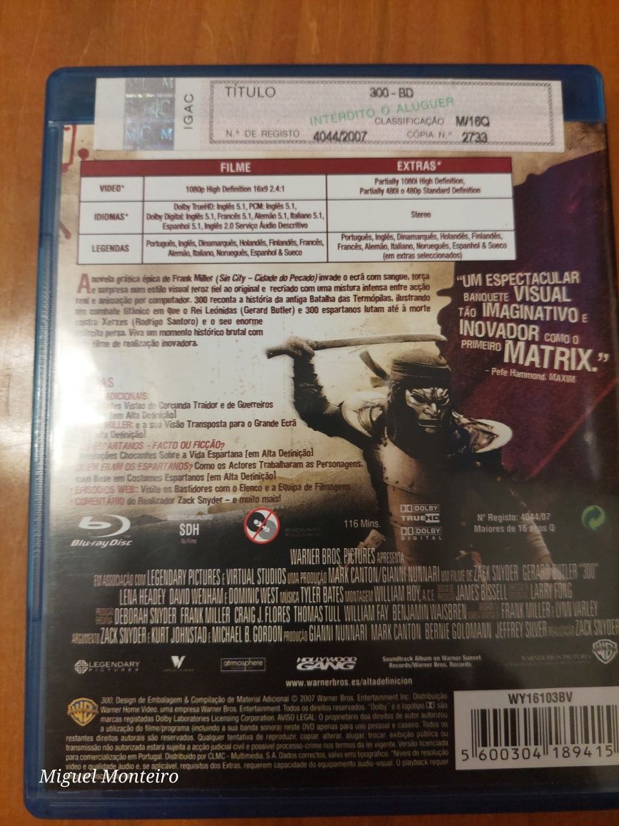 Filme Blu Ray 300