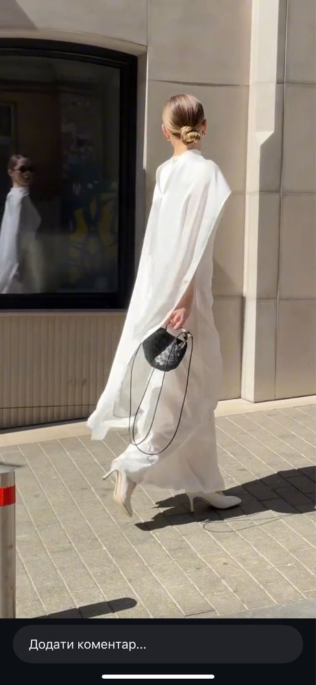 Сукня з накидкою молочна cher 17