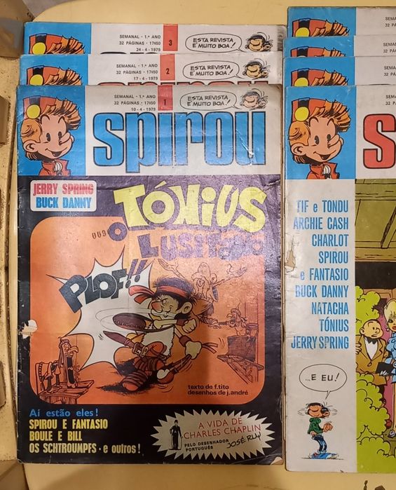 Banda Desenhada, Colecção Spirou, primeiros 7 números.