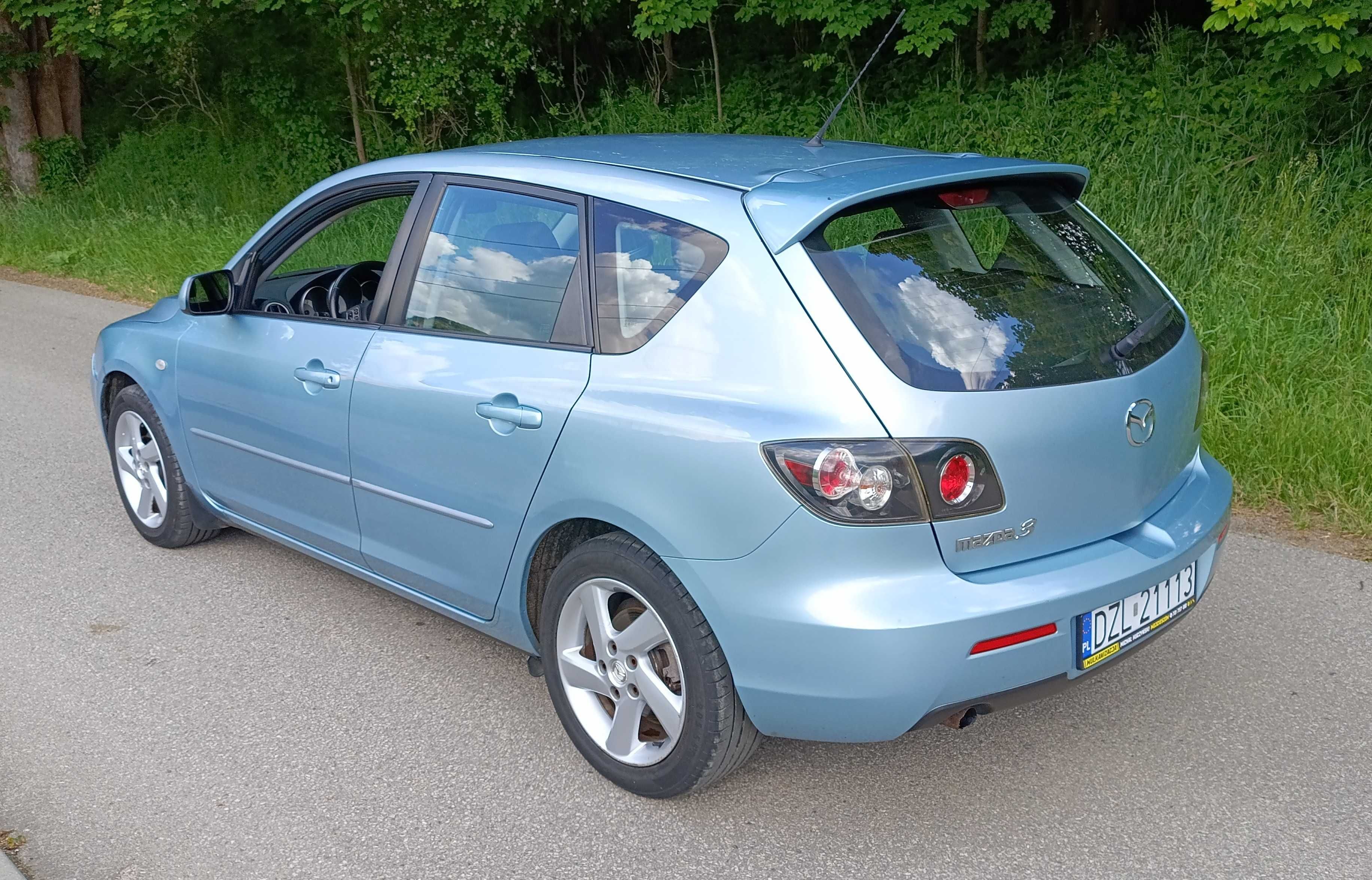 Mazda 3 BK Lift 1.6 Benz. 2007r Klima Alu 16" z Niemiec Zarejestrowana