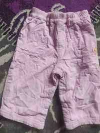 Spodnie dziewczęce sztruksowe 5-10-15 rozmiar 68