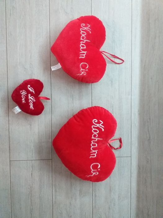 Poduszki w kształcie serca