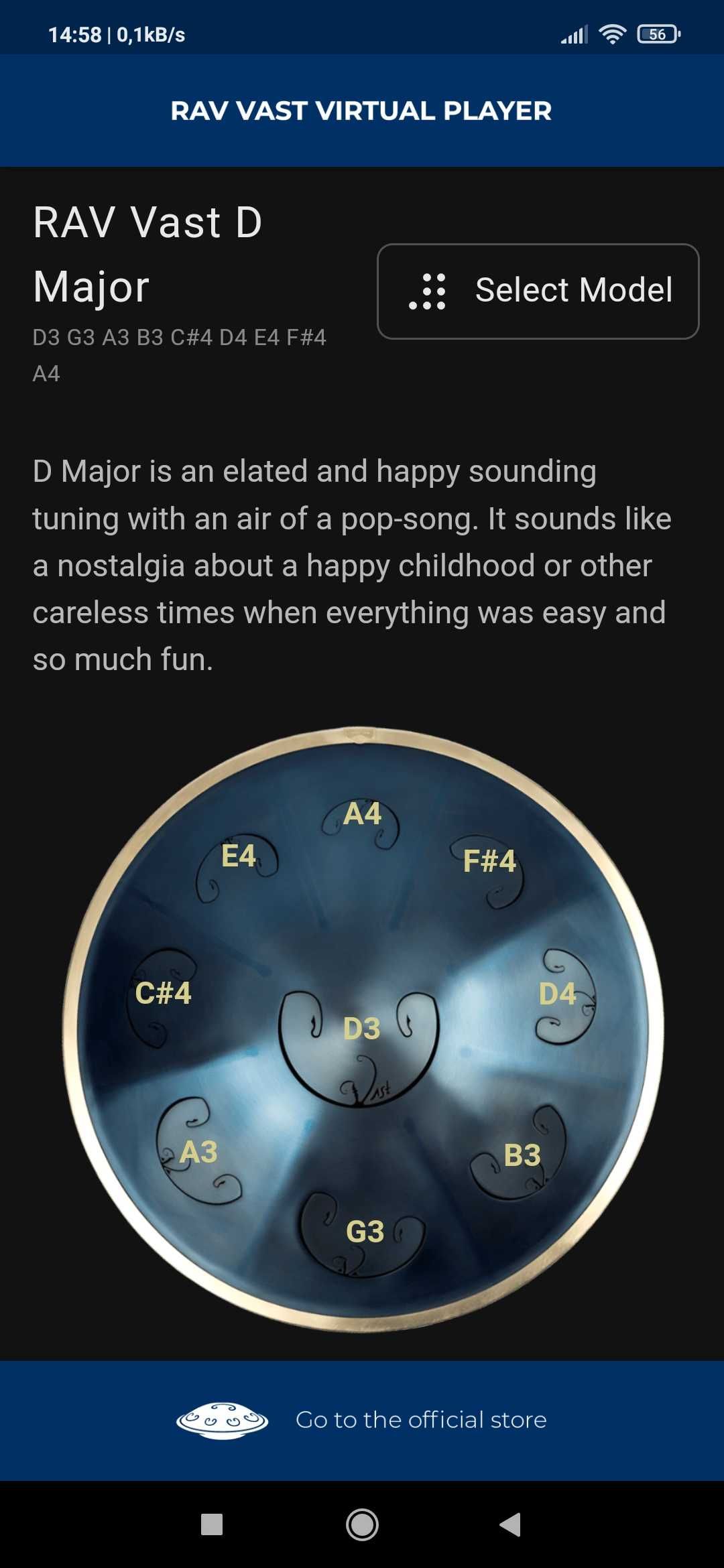 Rav vast , hangdrum,handpan