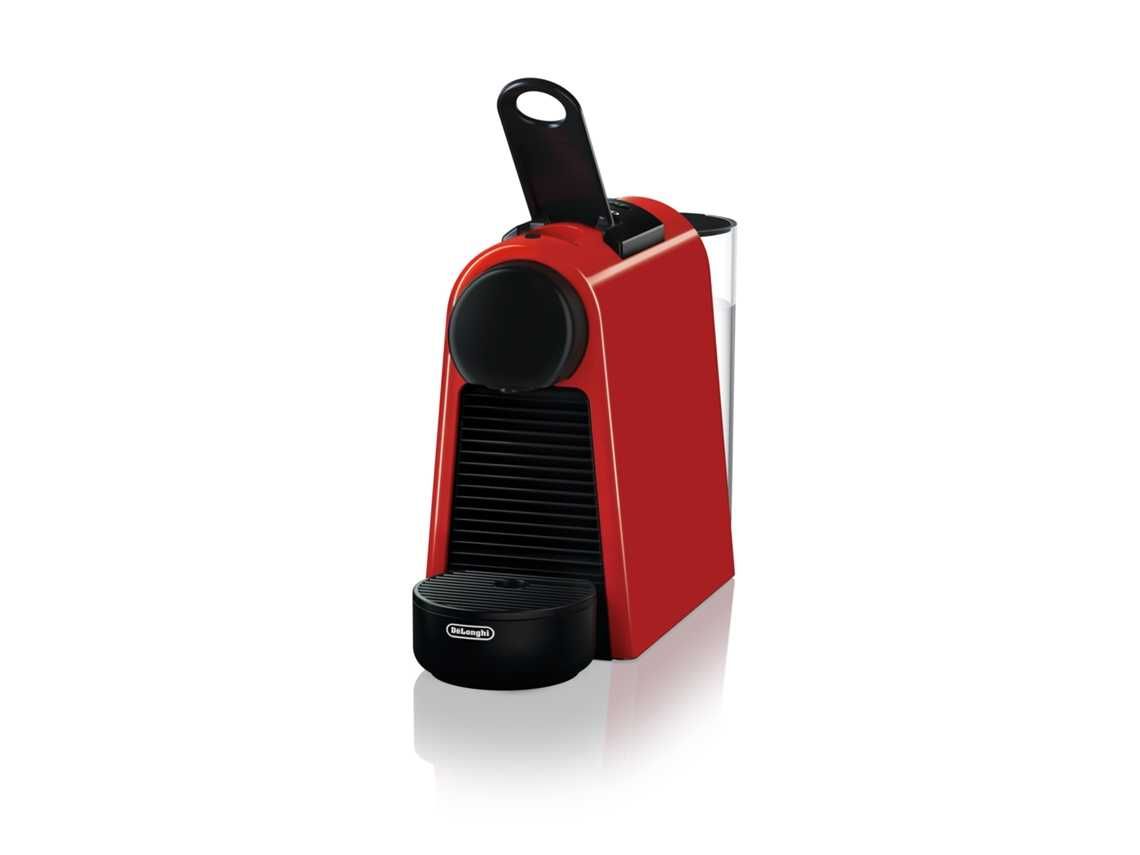 Máquina de Café DELONGHI Nespresso Essenza Vermelho c/suporte cápsulas