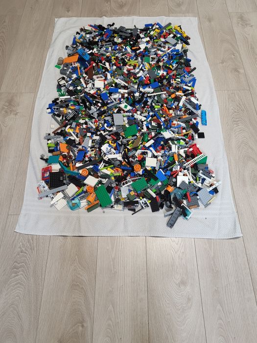 Lego mix klocków + koła waga 5,8 kg