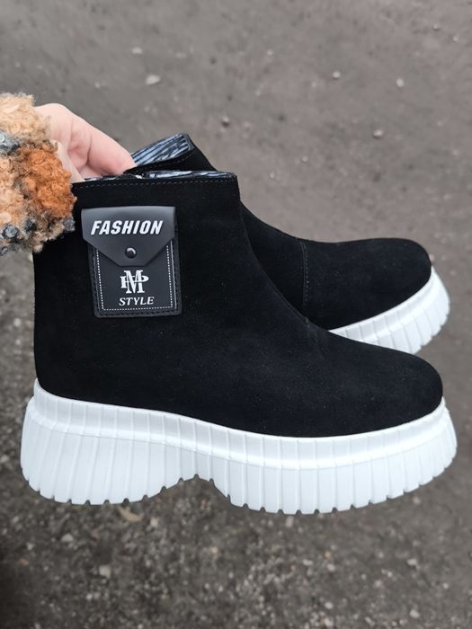 Ботинки жіночі,зима натуральна замша 36-40