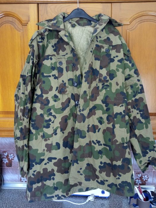 Casaco camuflado Exército Roménia M1994 sobretudo militar parka novo