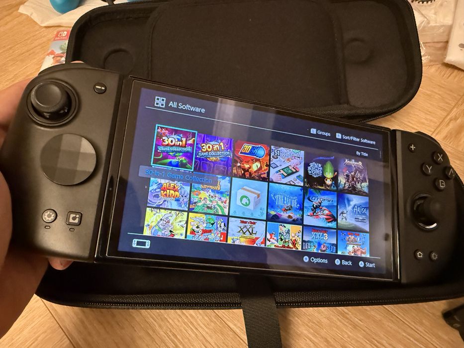 Mega zestaw | Konsola Nintendo Switch Oled 1.5 TB CFW + tona dodatków