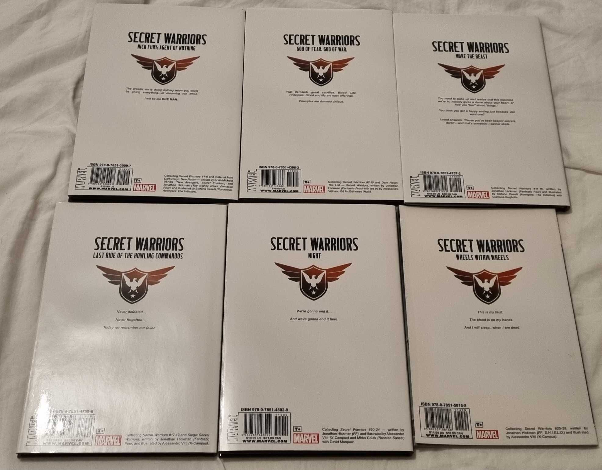 Secret Warriors Vol. 1 - 6 HC/SC - Hickman