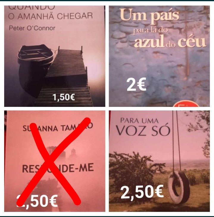 Vários livros (preço na foto)