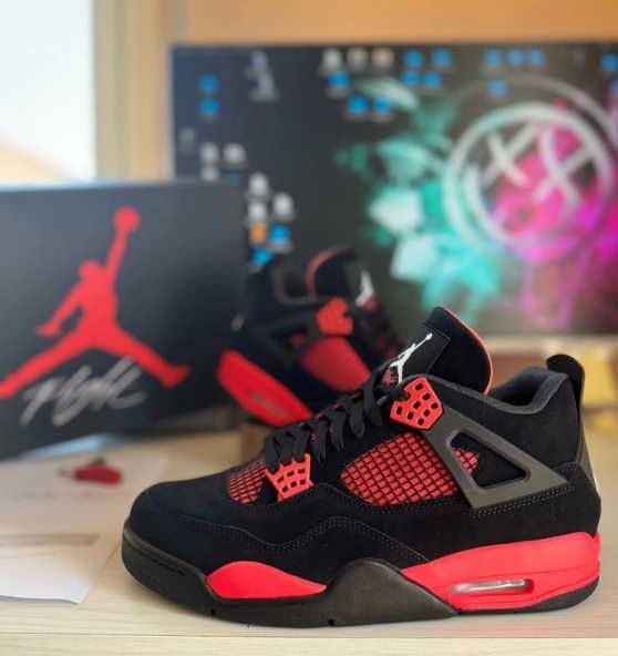 Nike Air Jordan 4 Retro Red Thunder Eu 43