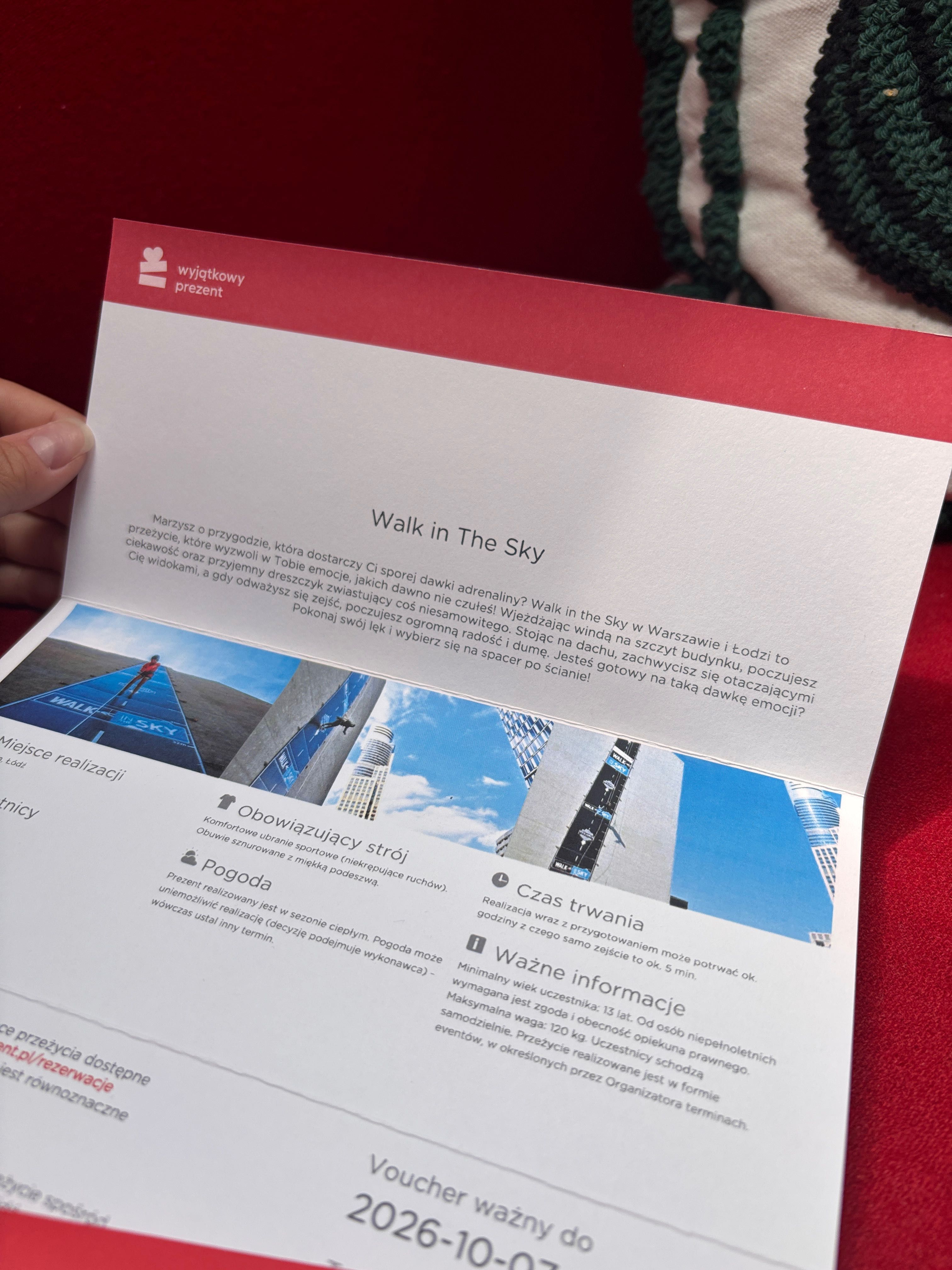 Walk in the Sky Voucher od Wyjątkowy Prezent