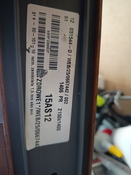 Okno pcv złoty dąb nowe od ręki