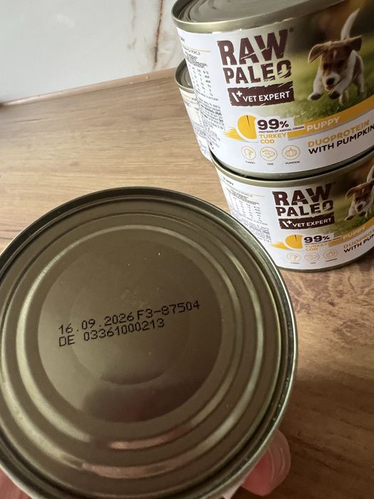 Raw Paleo Puppy Indyk z dorszem i dynią dla szczeniat