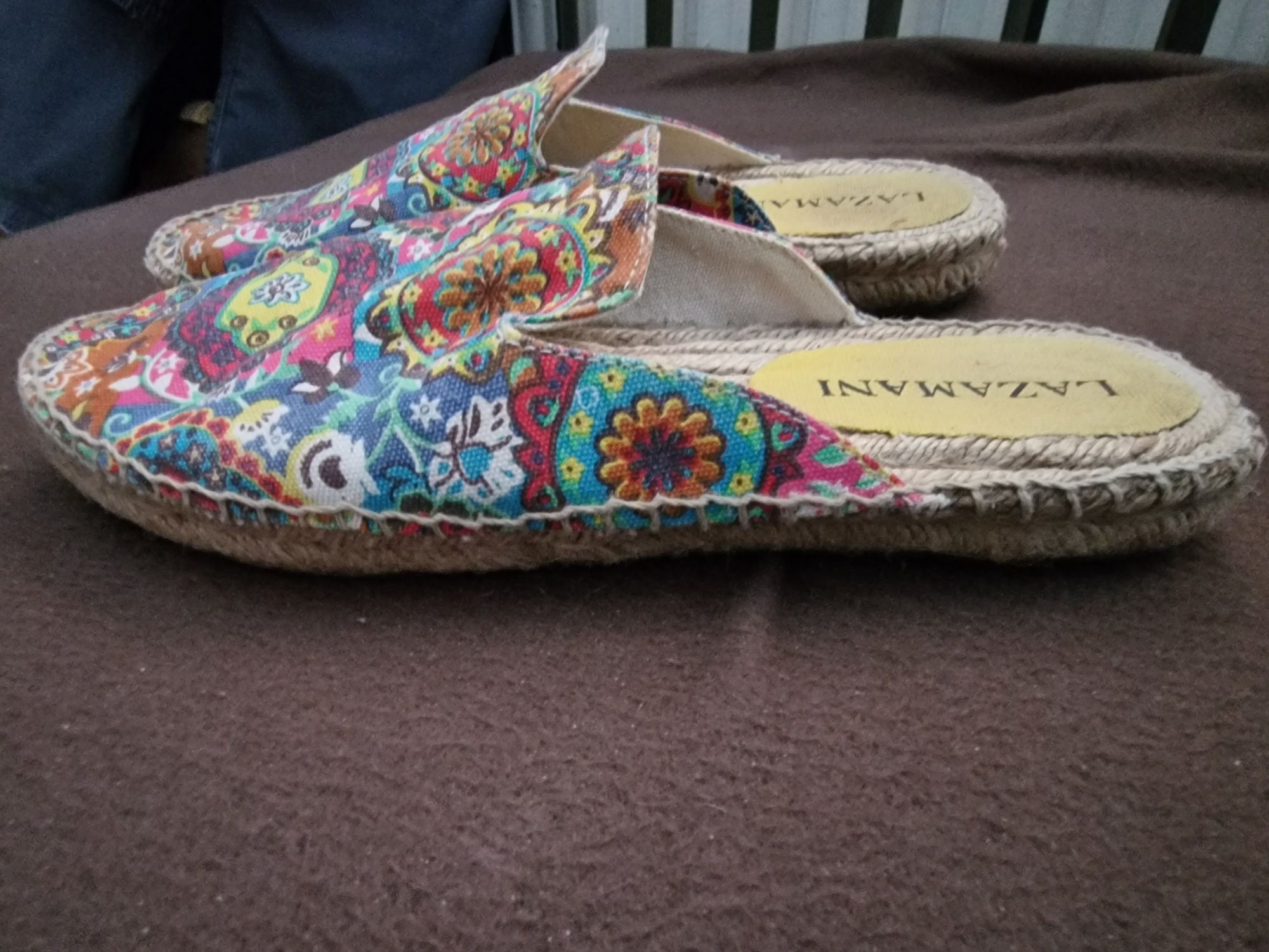 Klapki espadryle Lazamani roz. 39
