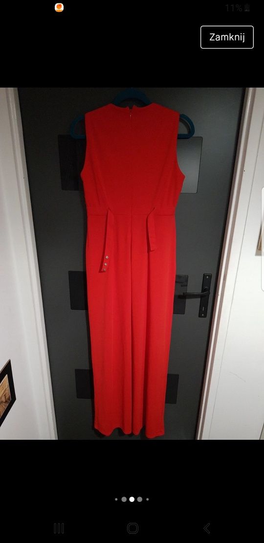 Piękna czerwona sukienka L h&m