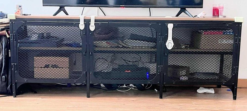 FJÄLLBO - Móvel TV, preto, 150x36x54 cm