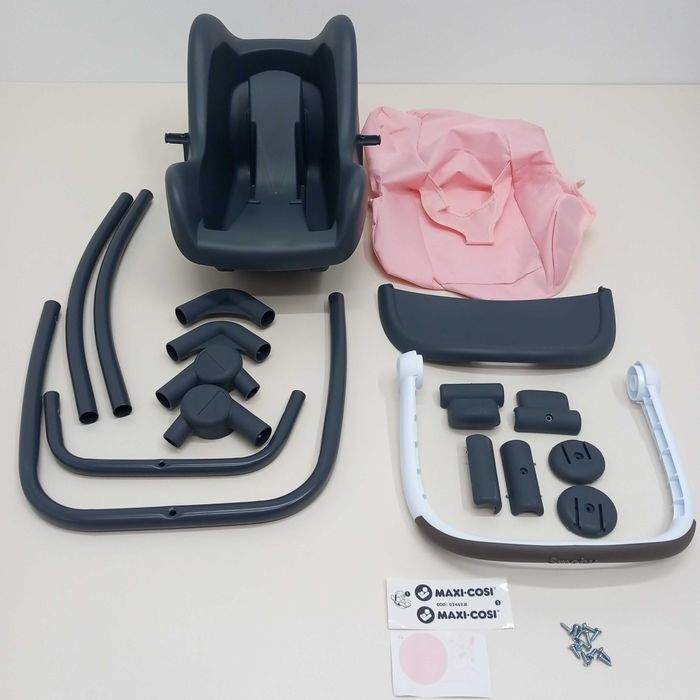 Smoby 240235 krzesełko do karmienia, huśtawka, nosidełko 3w1