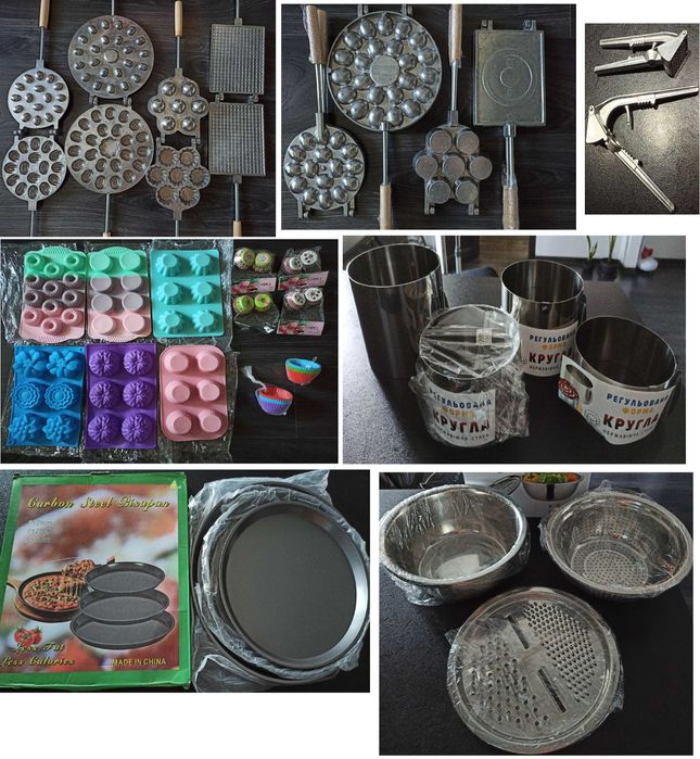 Столик поворотный Коврик силиконовый Листы Шприц шпатель венчик скалка