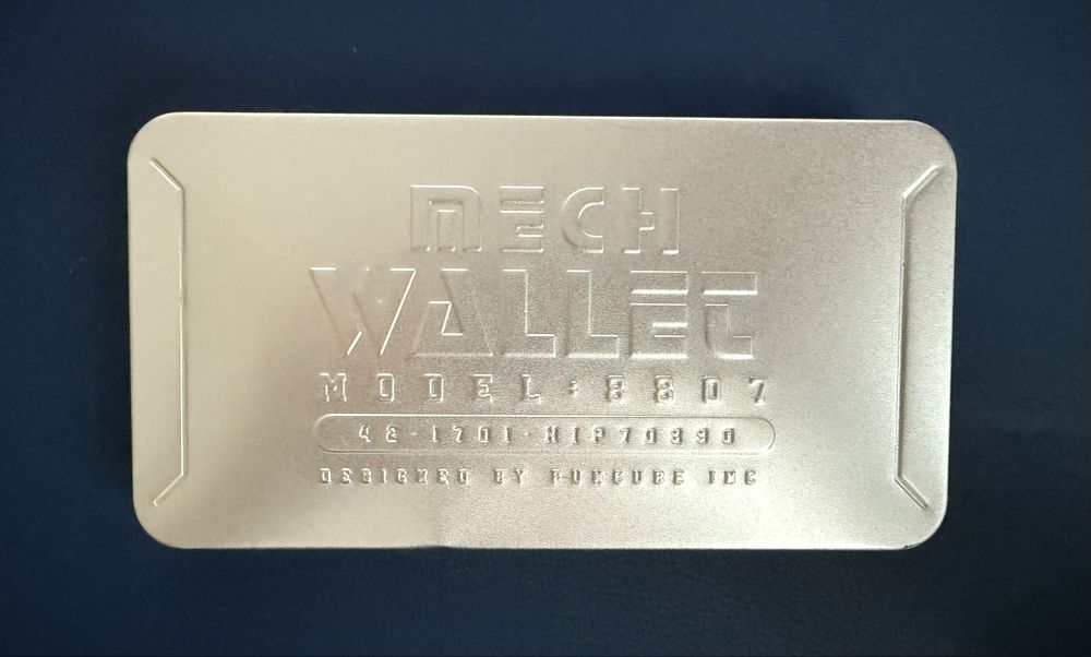 Aluminiowy portfel Puncube Mech Wallet Horizon Cloud, nowy